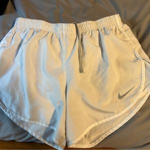 Women’s white Nike Dri-fit shorts